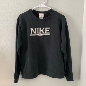 Vintage black Nike swoosh crewneck